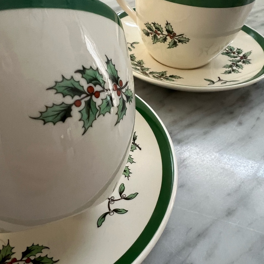 Spode Christmas Tree Cups - Picture 3 of 5